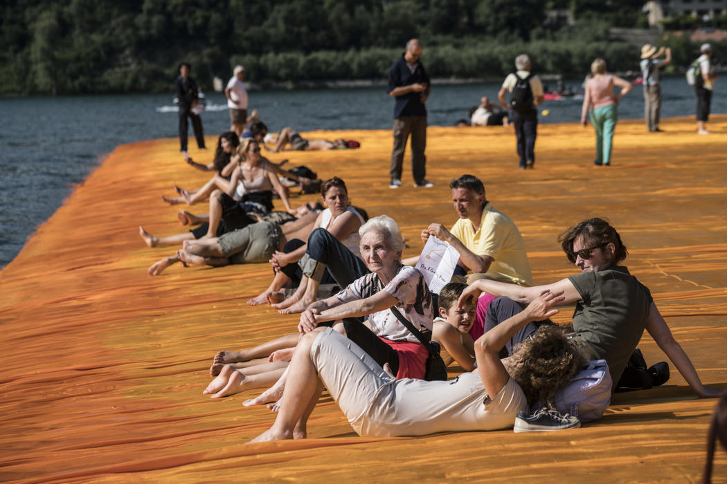 CHRISTO PROGETTO FLOATING PIERS - foto dal sito christojeanneclaude net